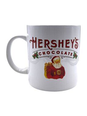Hershey's Chocolate Santa Claus Oversized Christmas Mug Ceramic Galerie 28 oz